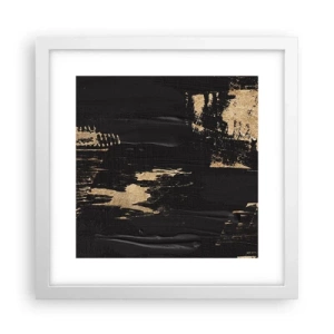 Póster en marco blanco - Un rastro de tacto - 30x30 cm