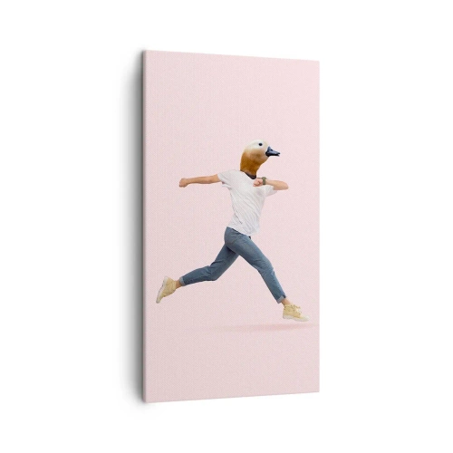 Cuadro sobre lienzo - Impresión de Imagen - Una pizca de absurdez - 45x80 cm