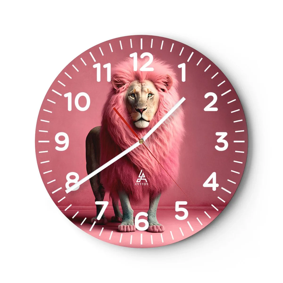 Reloj de pared - Reloj de vidrio - Y ya no me tienes miedo - 30x30 cm