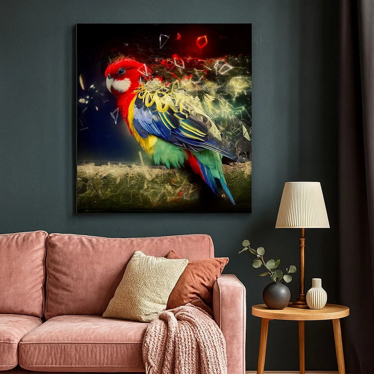 Cuadro sobre lienzo - Impresión de Imagen - Un mensajero del glamour - 30x30 cm