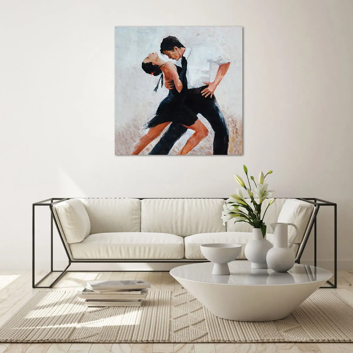Cuadro sobre vidrio - Impresiones sobre Vidrio - El tango de mis sueños - 30x30 cm