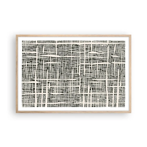 Póster en marco roble claro - Composición del tejido - 91x61 cm