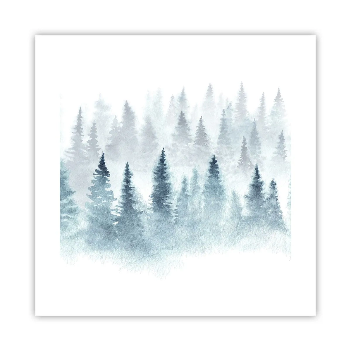 Póster - Envuelto en la niebla - 40x40 cm