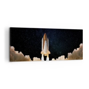 Cuadro sobre lienzo - Impresión de Imagen - ¡Ad astra! - 100x40 cm