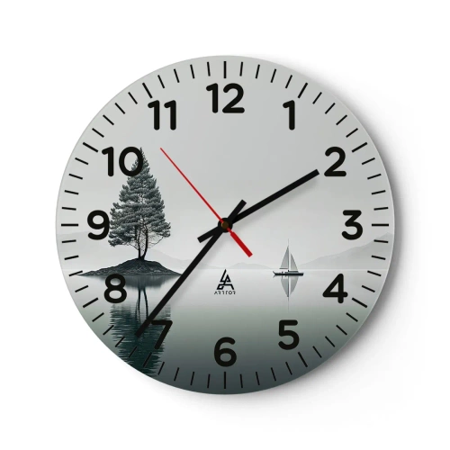 Reloj de pared - Reloj de vidrio - Un sueño hecho realidad - 40x40 cm