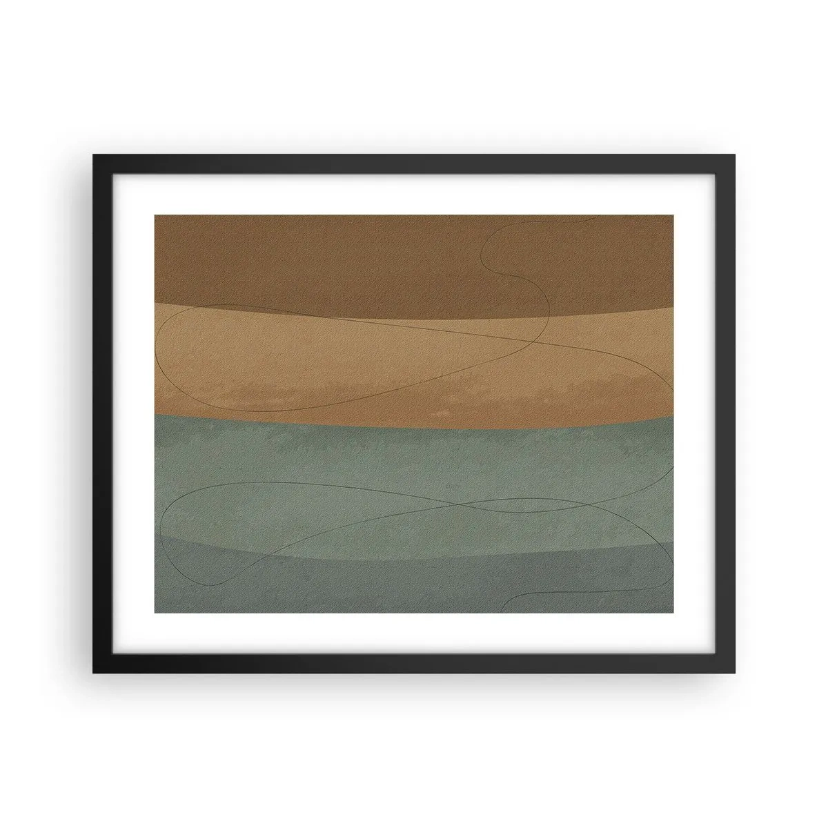Póster en marco negro - Composición horizontal - 50x40 cm