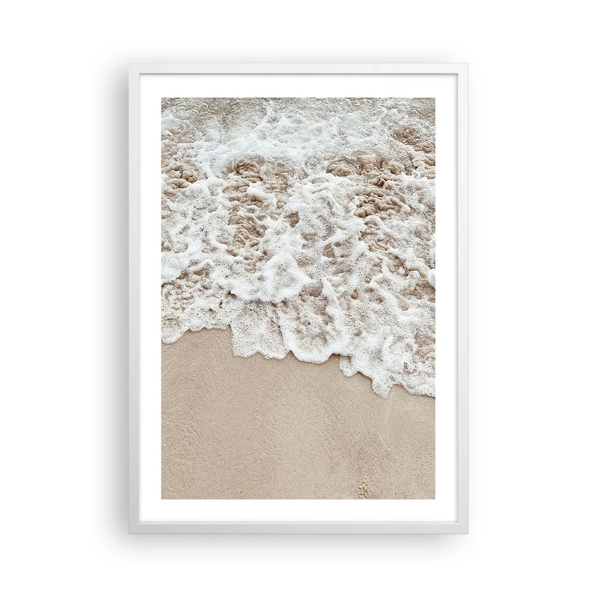 Póster en marco blanco - Enseguida volvemos - 50x70 cm