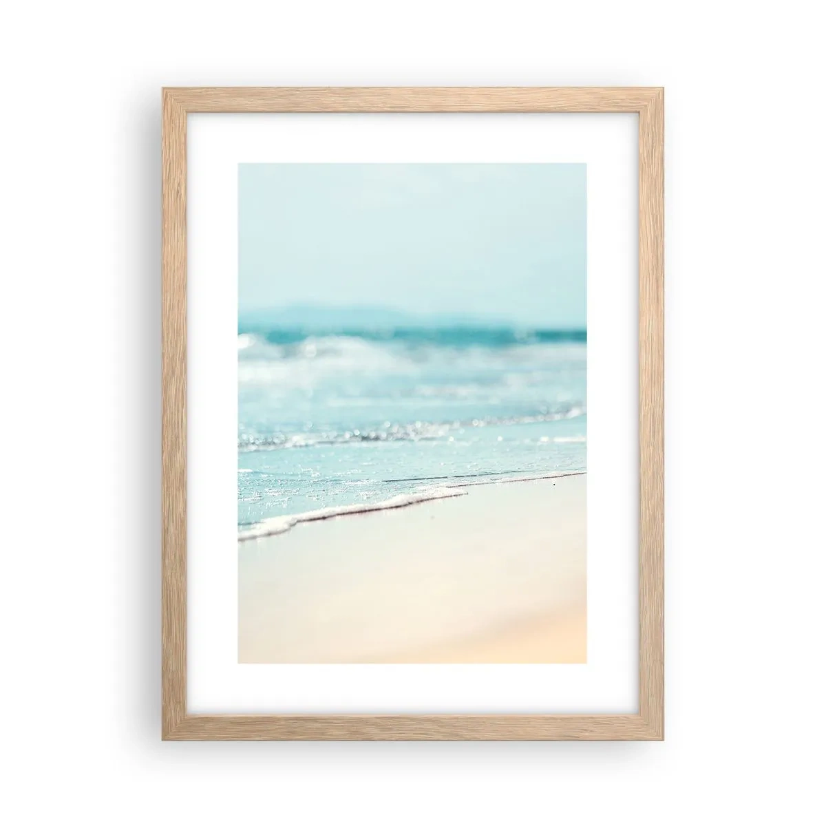 Póster en marco roble claro - Calor y brisa - 30x40 cm