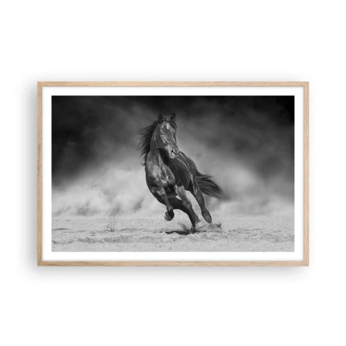 Póster en marco roble claro - Digno del propio emir - 91x61 cm