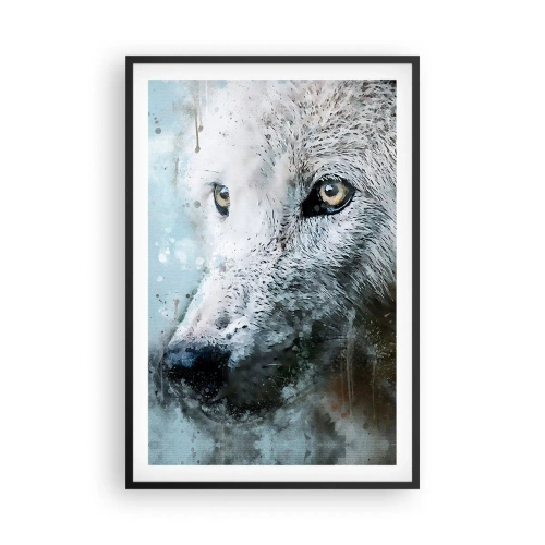 Póster en marco negro - Conoce el alma del lobo - 61x91 cm