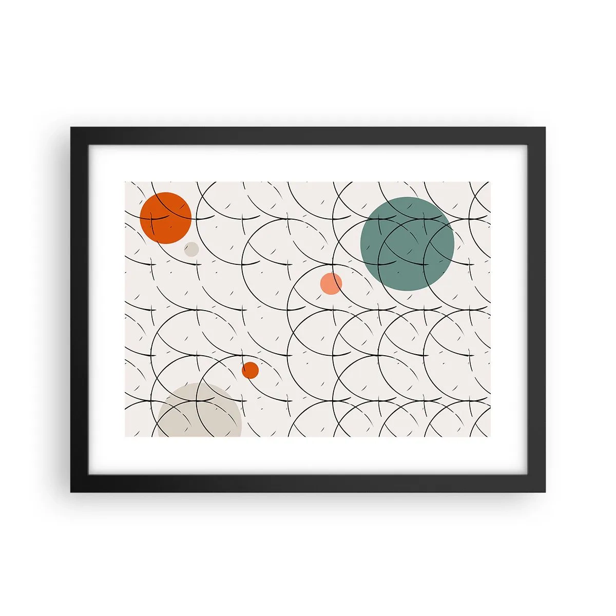 Póster en marco negro - Con espíritu pop-art - 40x30 cm