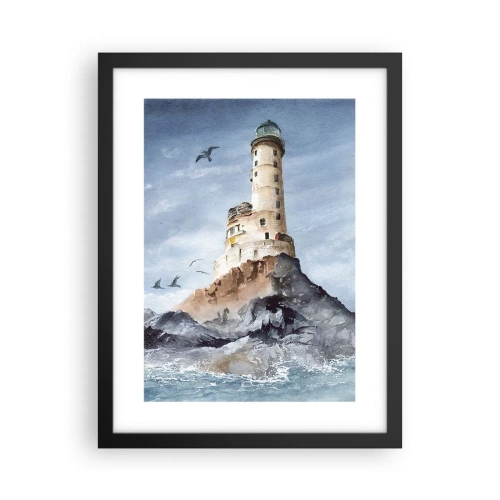 Póster en marco negro - Invencible - 30x40 cm