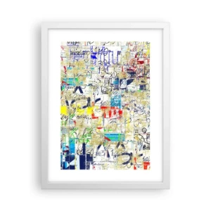 Póster en marco blanco - Simplemente agradable a la vista - 30x40 cm