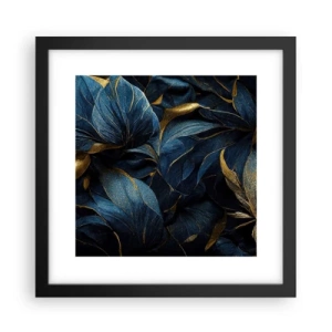 Póster en marco negro - Forradas de oro - 30x30 cm