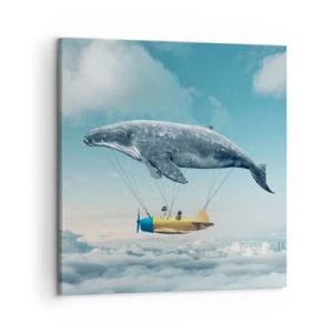 Cuadro sobre lienzo - Impresión de Imagen - ¿Por qué no? - 60x60 cm