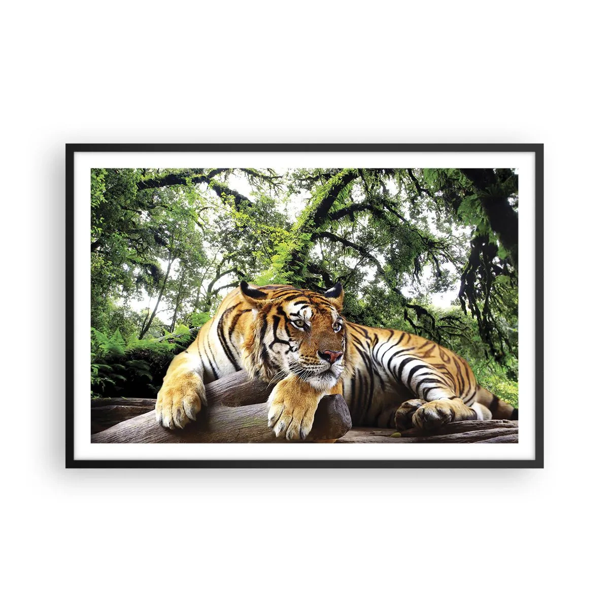 Póster en marco negro - Atentamente - 91x61 cm