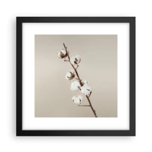 Póster en marco negro - En la fuente de la suavidad - 30x30 cm