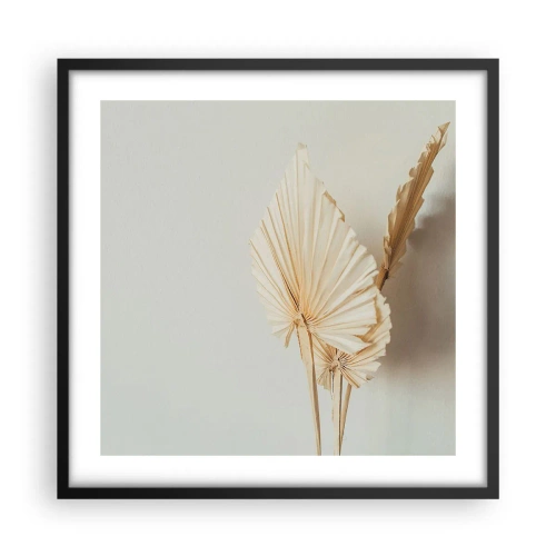 Póster en marco negro - Armonía y consuelo - 50x50 cm