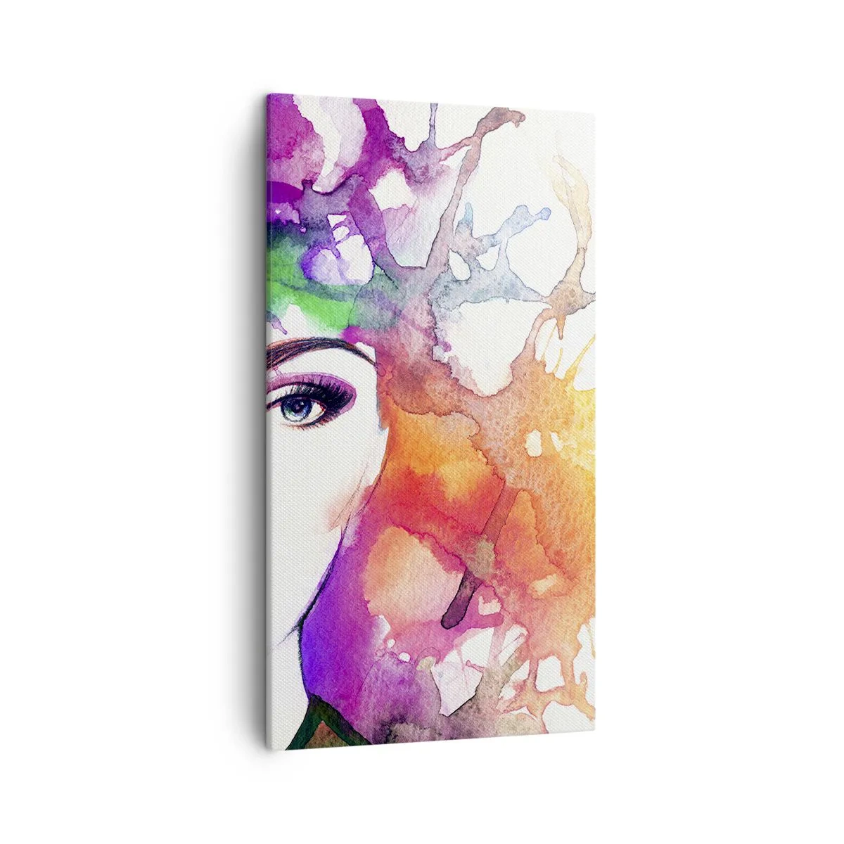 Cuadro sobre lienzo - Impresión de Imagen - Con la cabeza en las nubes - 45x80 cm