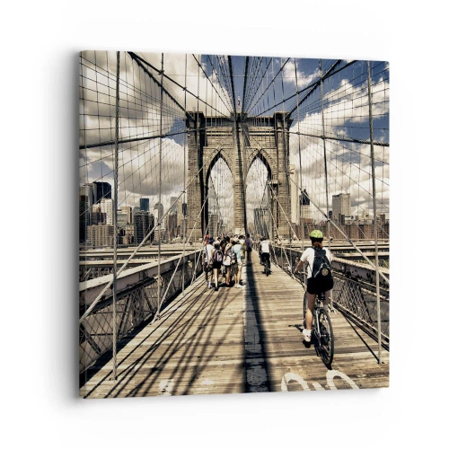 Cuadro sobre lienzo - Impresión de Imagen - En el corazón de la ciudad - 30x30 cm