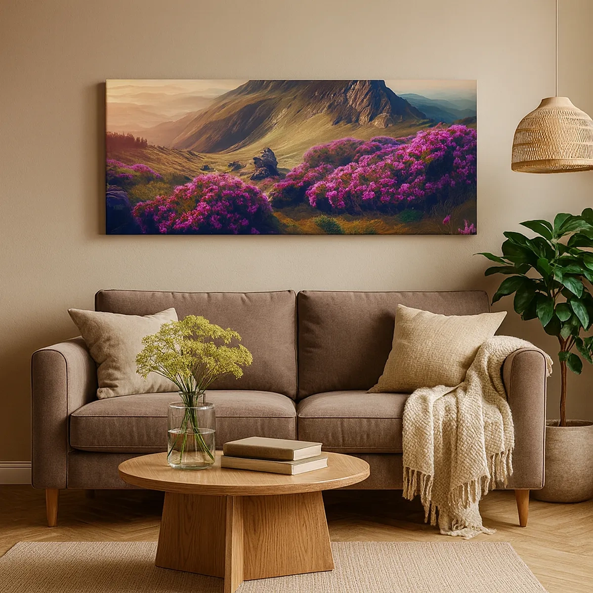 Cuadro sobre lienzo - Impresión de Imagen - Verano en las montañas - 30x30 cm