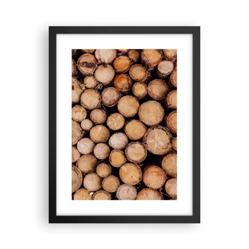 Póster en marco negro - Un nuevo comienzo - 30x40 cm