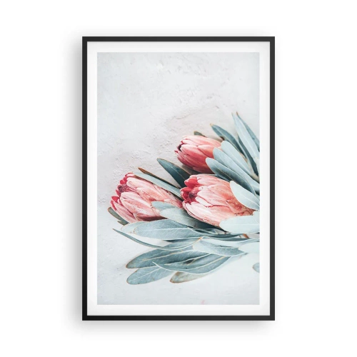 Póster en marco negro - Avergonzada de su propia belleza - 61x91 cm