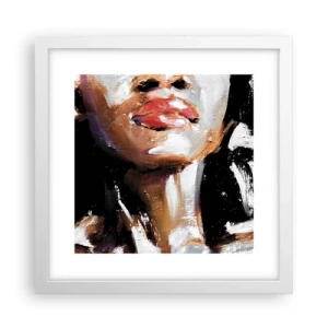 Póster en marco blanco - Orgullo sin prejuicios - 30x30 cm