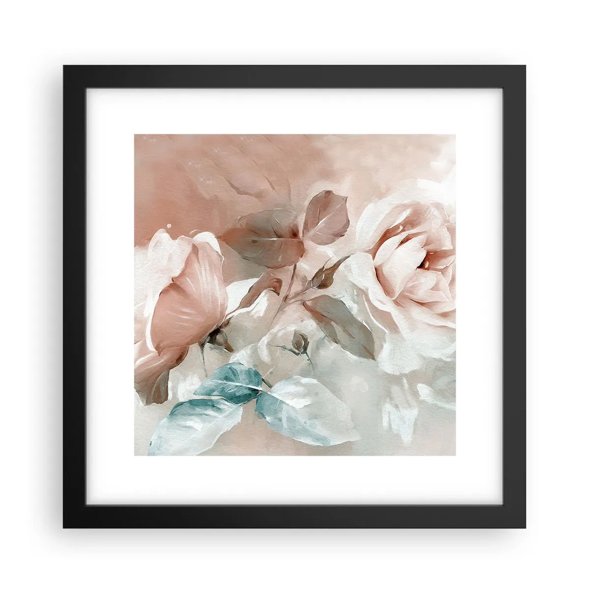 Póster en marco negro - El espíritu del romanticismo - 30x30 cm