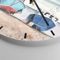 Esfera sin numeración, con rayas