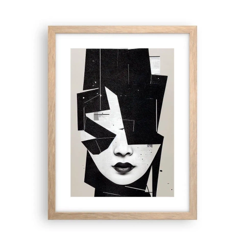 Póster en marco roble claro - Profundamente ocultos - 30x40 cm