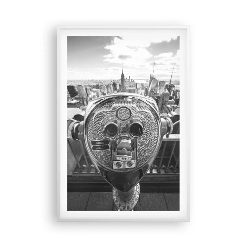 Póster en marco blanco - Sobre la ciudad - 61x91 cm