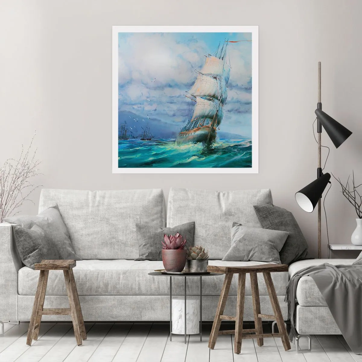 Póster - Viento en popa - 50x50 cm