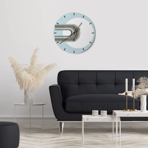 Reloj de pared - Reloj de vidrio - Una atracción irresistible - 30x30 cm