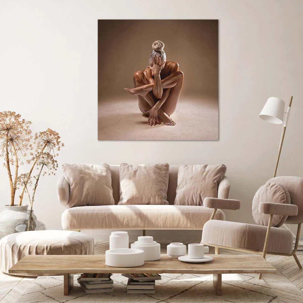 Cuadro sobre lienzo - Impresión de Imagen - Unidad de cuerpo y espíritu - 50x50 cm