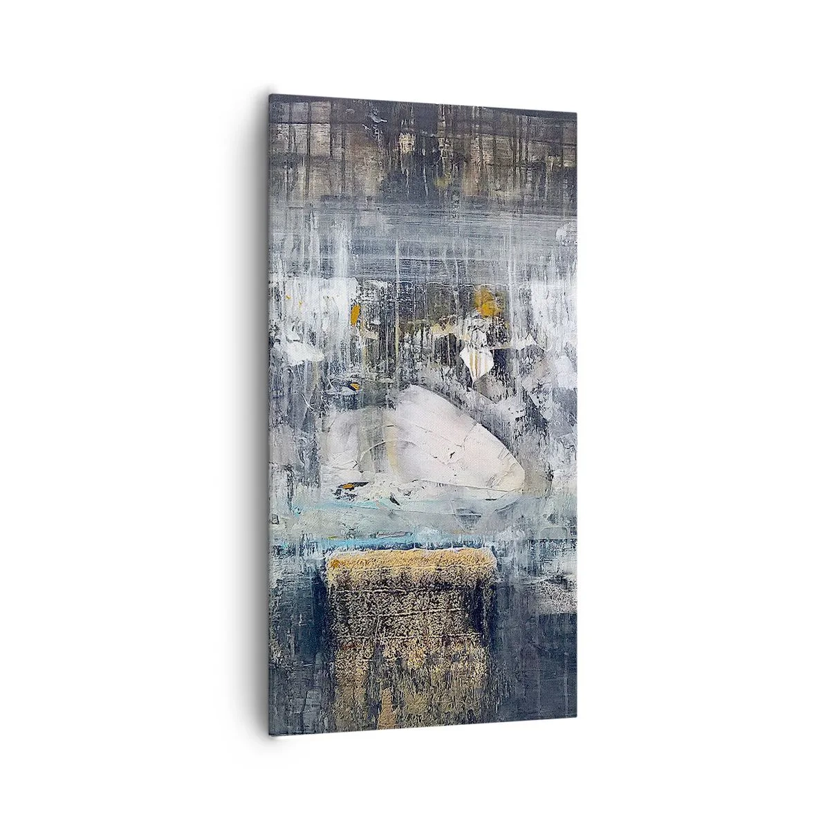 Cuadro sobre lienzo - Impresión de Imagen - Hielo abstracto - 65x120 cm