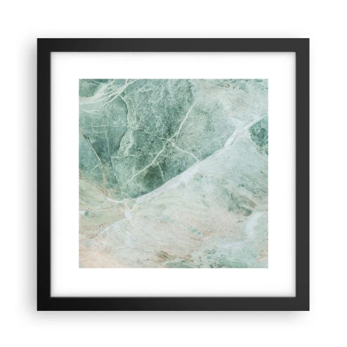 Póster en marco negro - El noble frescor de la piedra - 30x30 cm