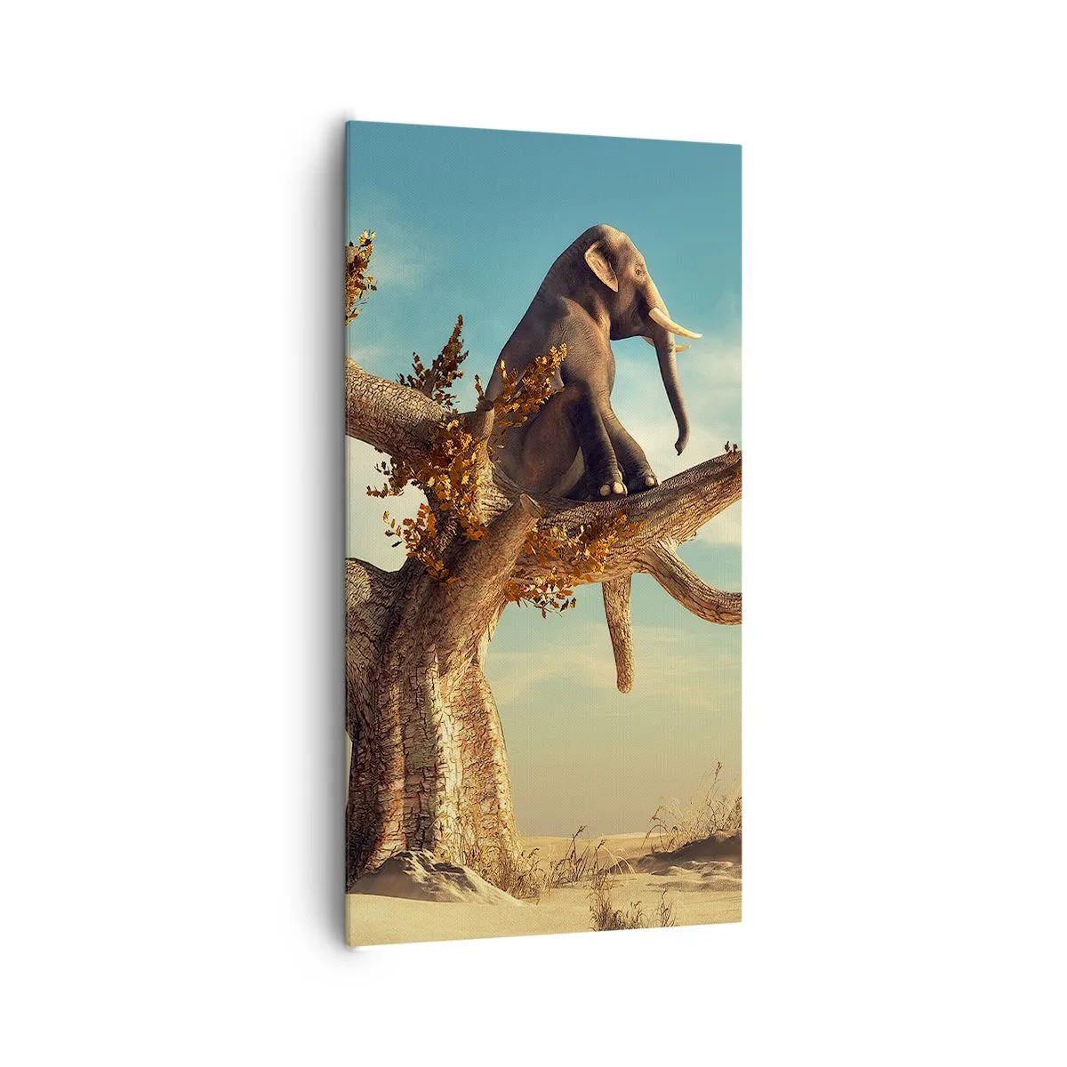 Cuadro sobre lienzo - Impresión de Imagen - Un nuevo punto de vista - 65x120 cm