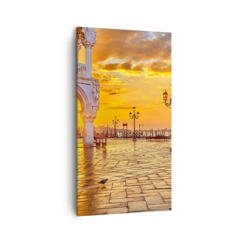 Cuadro sobre lienzo - Impresión de Imagen - ¿Dónde están todos? - 45x80 cm