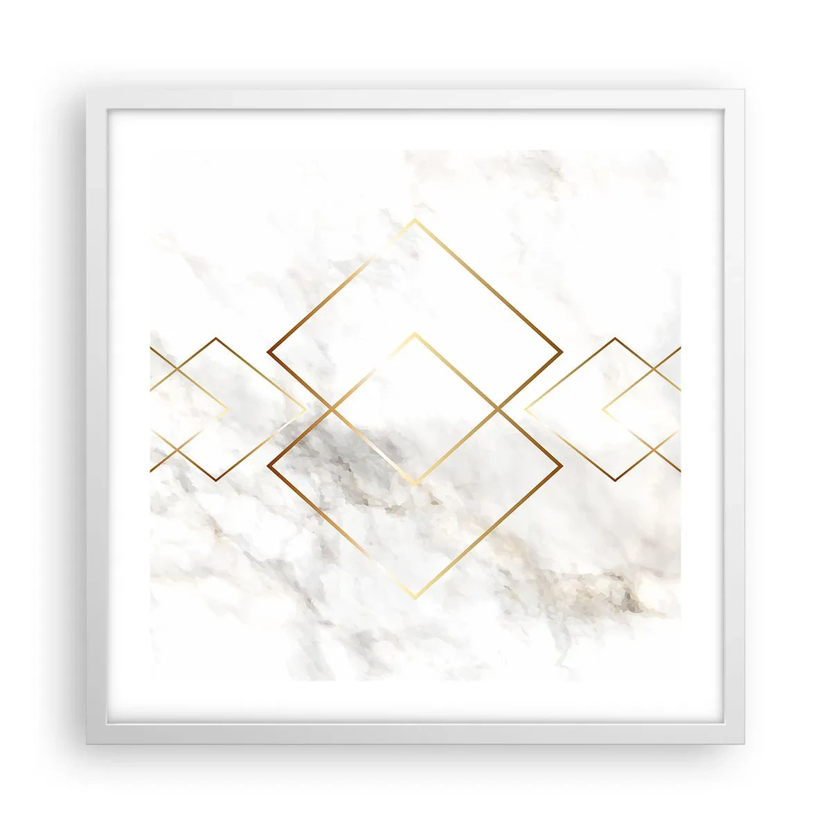 Póster en marco blanco - Una vista al infinito - 50x50 cm