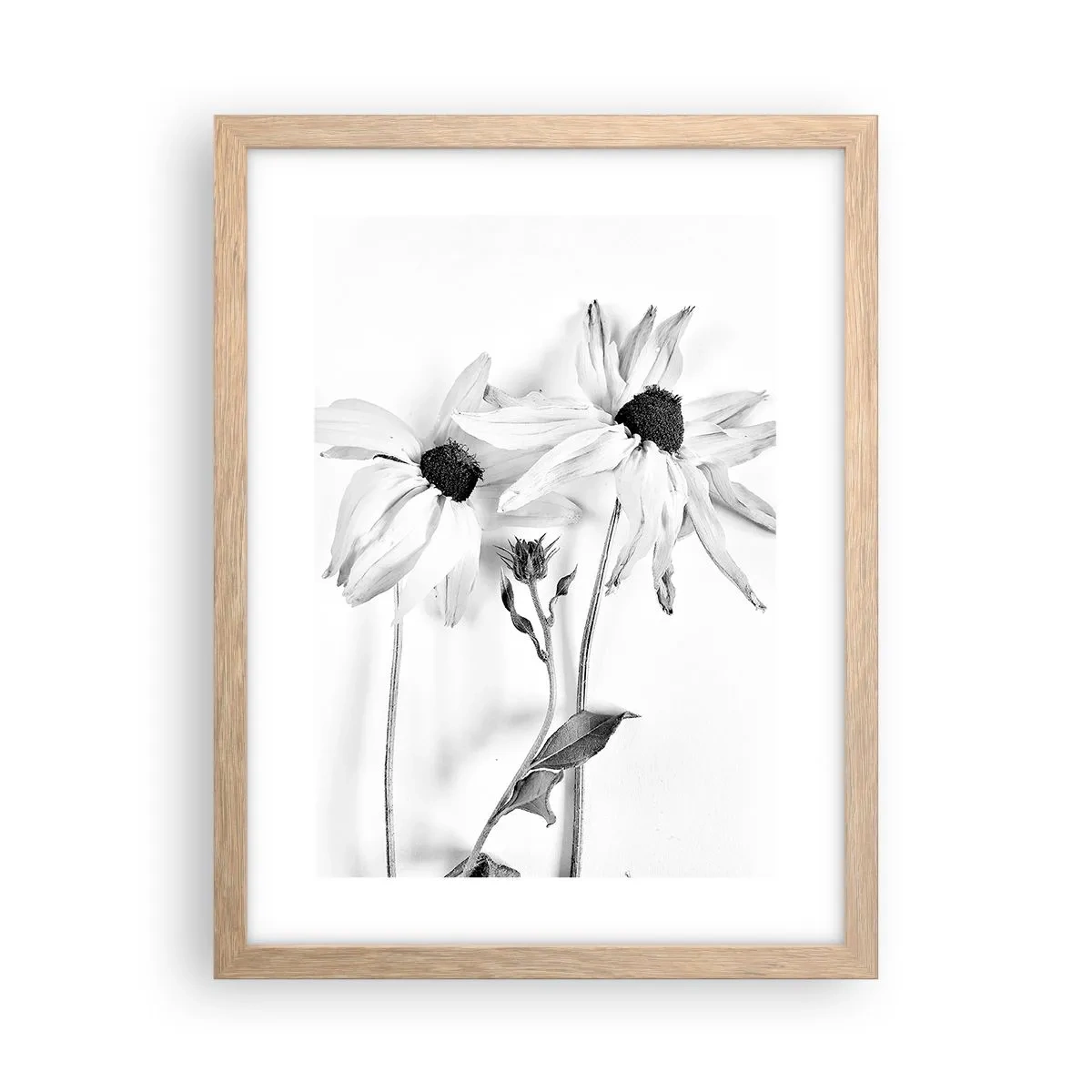 Póster en marco roble claro - Nadie quiere estar solo - 30x40 cm