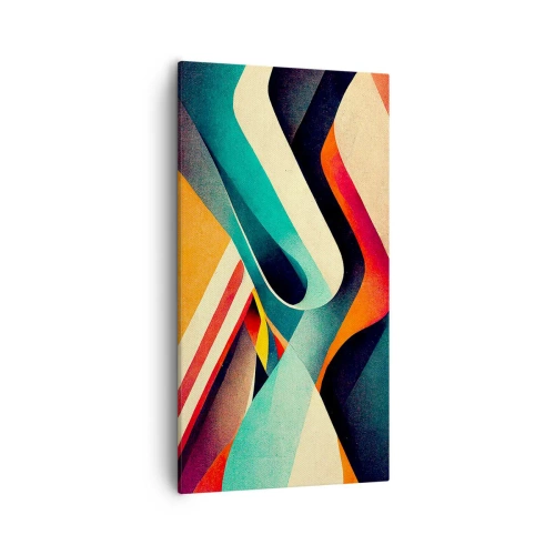 Cuadro sobre lienzo - Impresión de Imagen - Composición intensa - 55x100 cm