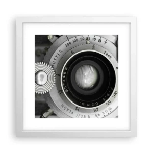 Póster en marco blanco - Una historia de Hollywood - 30x30 cm