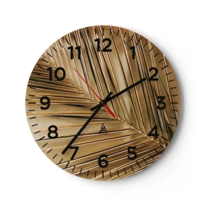 Reloj de pared - Reloj de vidrio - Una columnata natural - 40x40 cm