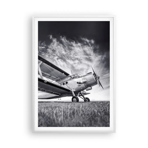 Póster en marco blanco - El vagamundo alado - 70x100 cm