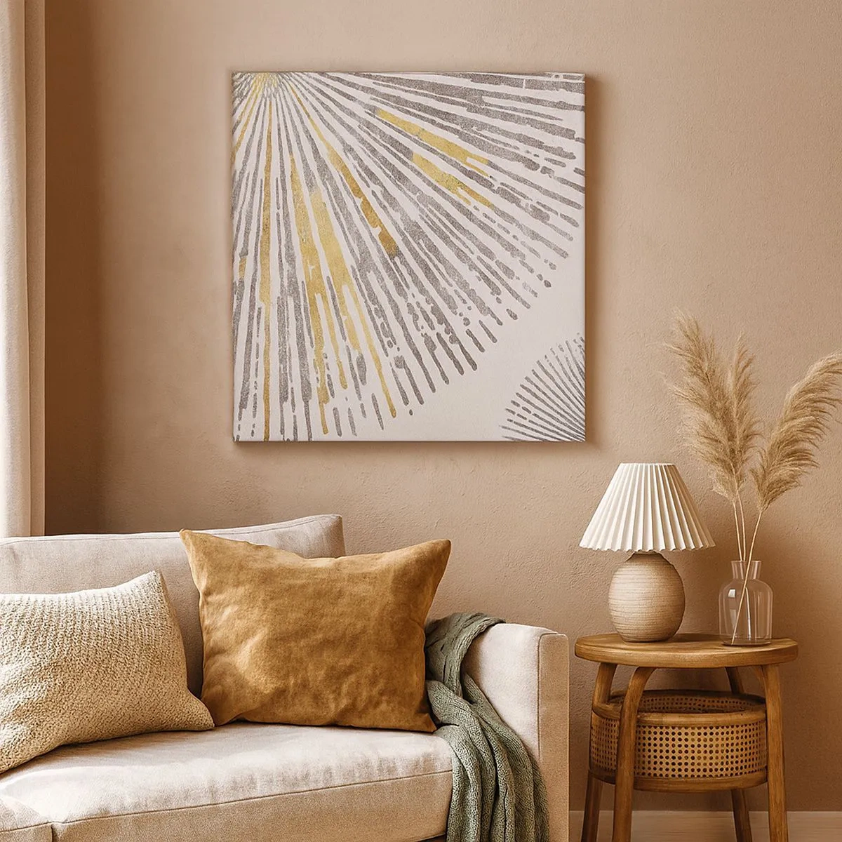 Cuadro sobre lienzo - Impresión de Imagen - Belleza lineal - 30x30 cm