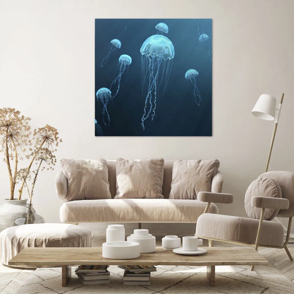 Cuadro sobre lienzo - Impresión de Imagen - Danza oceánica - 30x30 cm