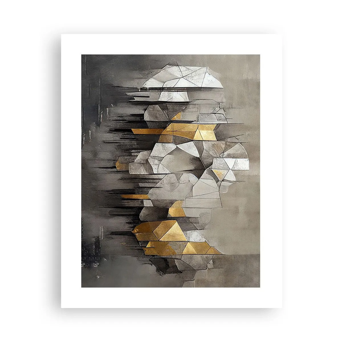 Póster - Composición hecha de hielo y luz - 40x50 cm