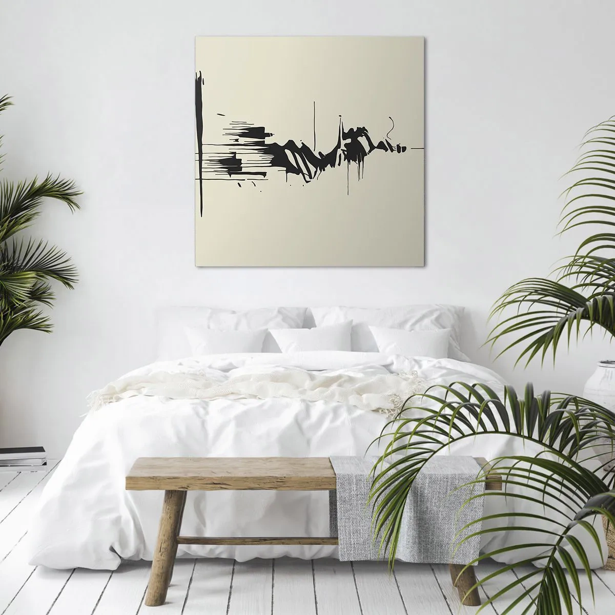 Cuadro sobre lienzo - Impresión de Imagen - Abstracción apresurada - 60x60 cm