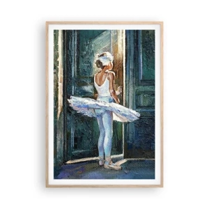 Póster en marco roble claro - Antes del espectáculo - 70x100 cm